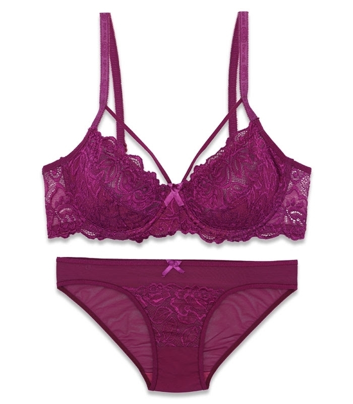 پک ست شورت و سوتین دانتل فنردار ایزابلا کد 610 - بسته 4 عددی