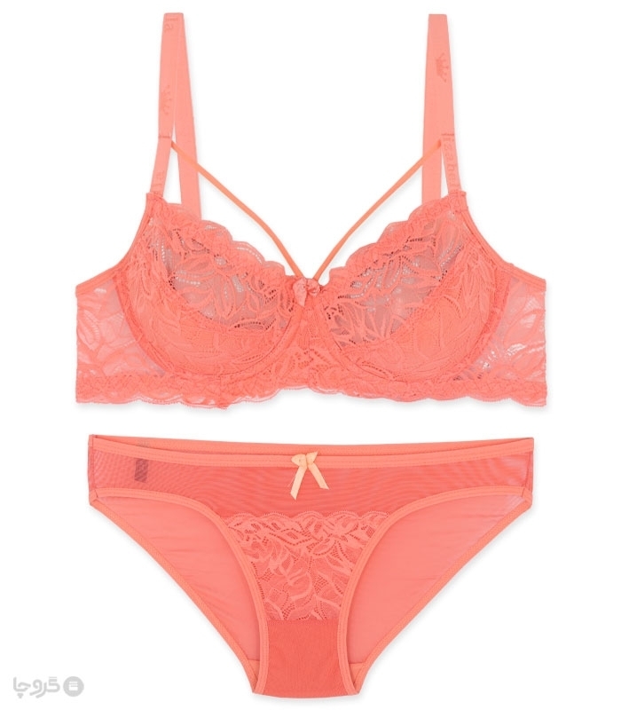 پک ست شورت و سوتین دانتل فنردار ایزابلا کد 610 - بسته 4 عددی