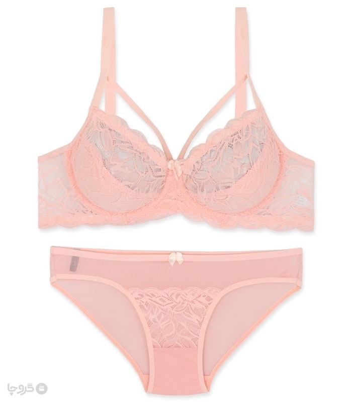 پک ست شورت و سوتین دانتل فنردار ایزابلا کد 610 - بسته 4 عددی