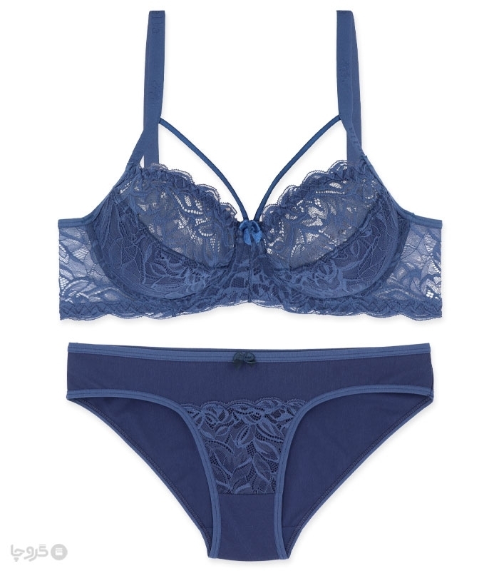 پک ست شورت و سوتین دانتل فنردار ایزابلا کد 610 - بسته 4 عددی