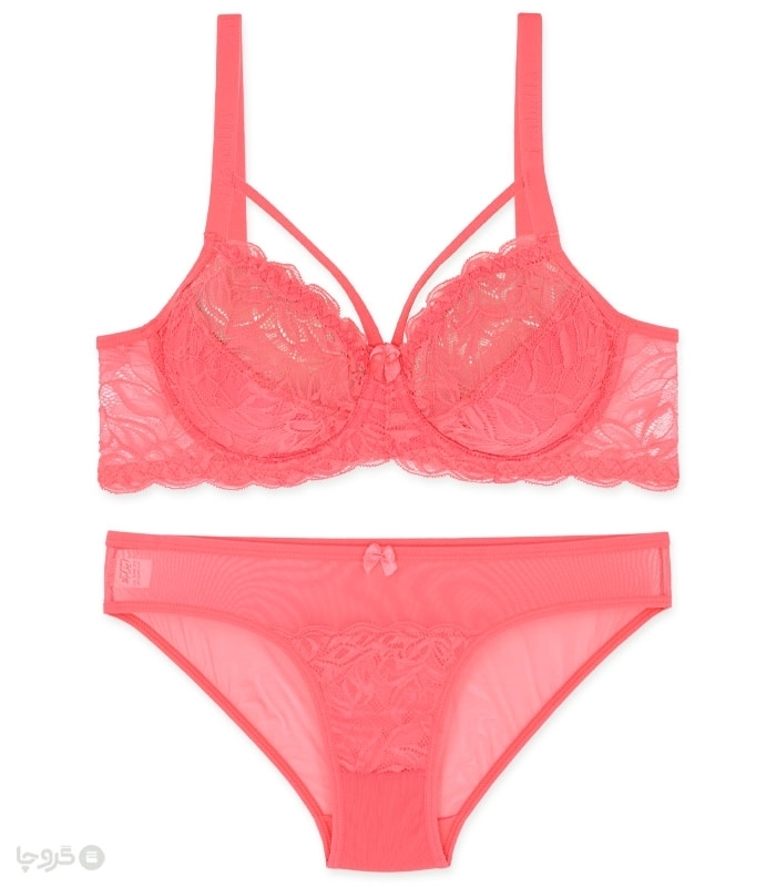 پک ست شورت و سوتین دانتل فنردار ایزابلا کد 610 - بسته 4 عددی