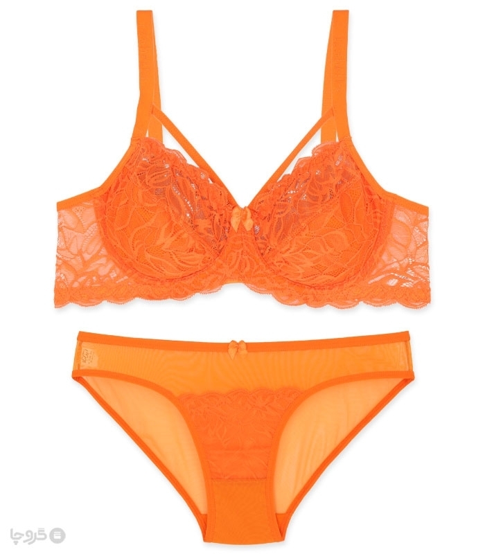 پک ست شورت و سوتین دانتل فنردار ایزابلا کد 610 - بسته 4 عددی