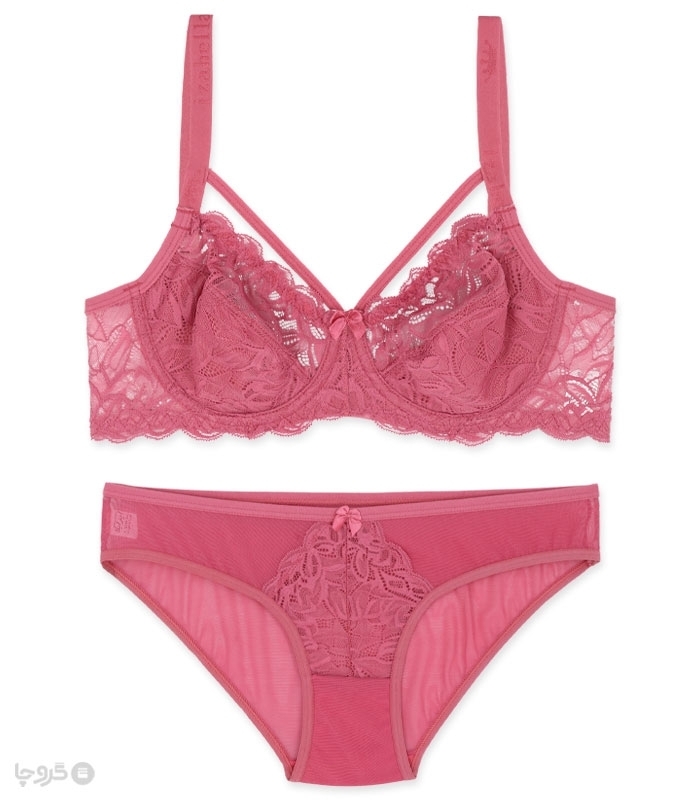 پک ست شورت و سوتین دانتل فنردار ایزابلا کد 610 - بسته 4 عددی