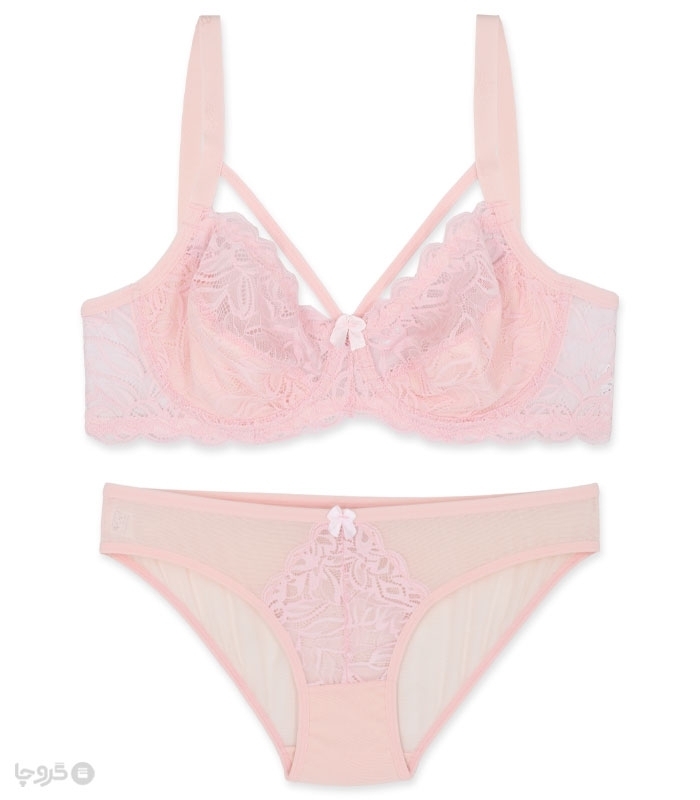 پک ست شورت و سوتین دانتل فنردار ایزابلا کد 610 - بسته 4 عددی