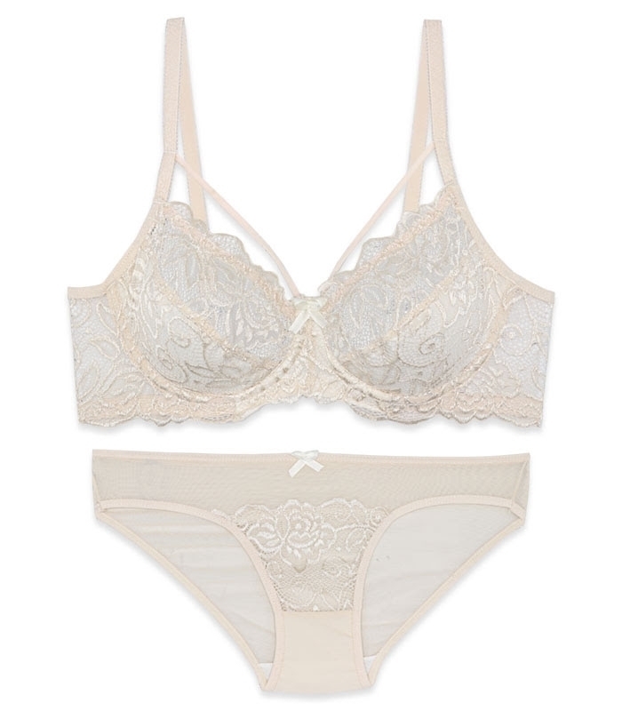 پک ست شورت و سوتین دانتل فنردار ایزابلا کد 610 - بسته 4 عددی