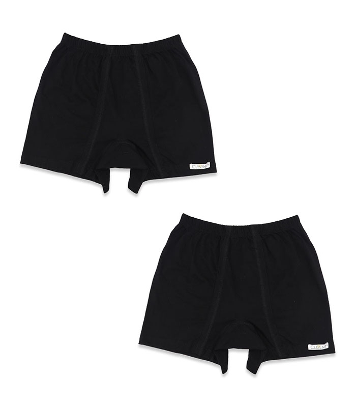 خرید عمده پک شورت مردانه نخی پادار کمر لیفه‌ای Clevent کلونت کد 2400 - 3 بسته 2 عددی