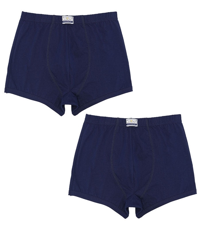 خرید عمده پک شورت مردانه نخی نیم پا کمر لیفه‌ای Clevent کلونت کد 2500 - 3 بسته 2 عددی