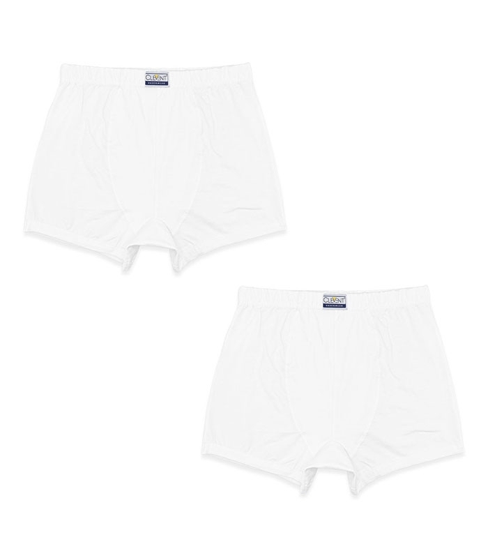 خرید عمده پک شورت مردانه نخی نیم پا کمر لیفه‌ای Clevent کلونت کد 2500 - 3 بسته 2 عددی