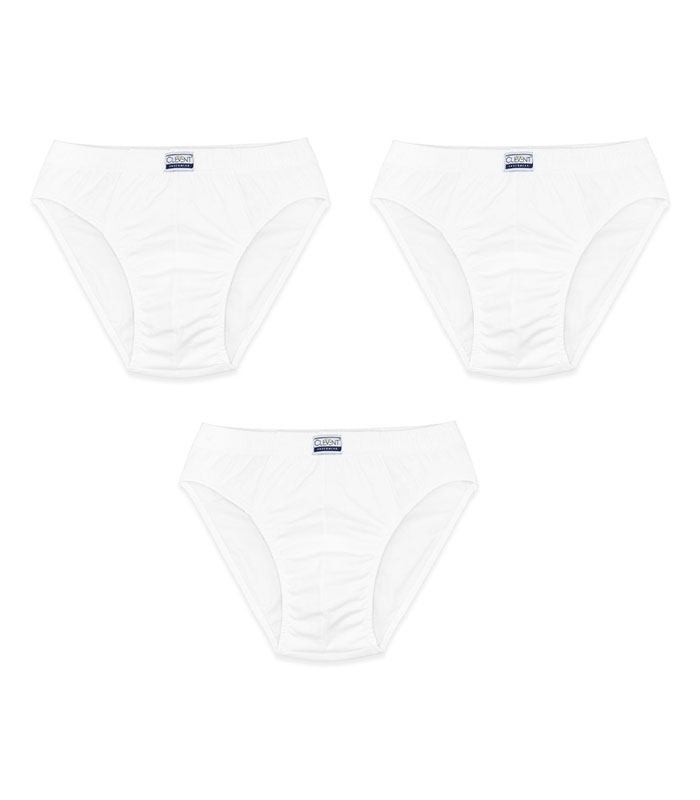 خرید عمده پک شورت مردانه اسلیپ نخی کمر لیفه‌ای Clevent کلونت کد 2100 - 2 بسته 3 عددی