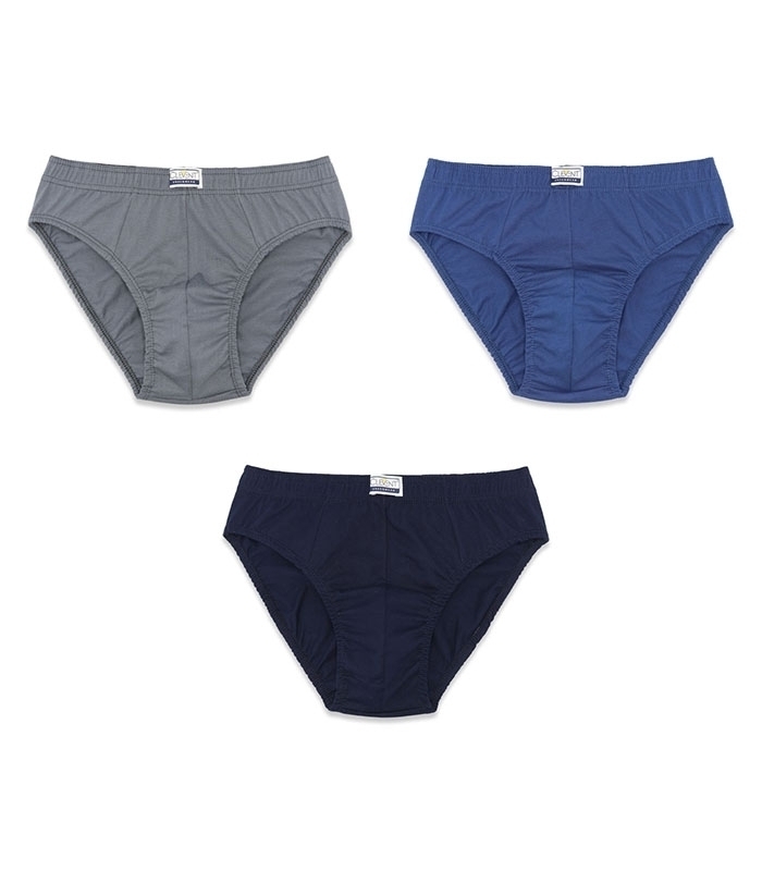 خرید عمده پک شورت مردانه اسلیپ نخی کمر لیفه‌ای Clevent کلونت کد 2100 - 2 بسته 3 عددی