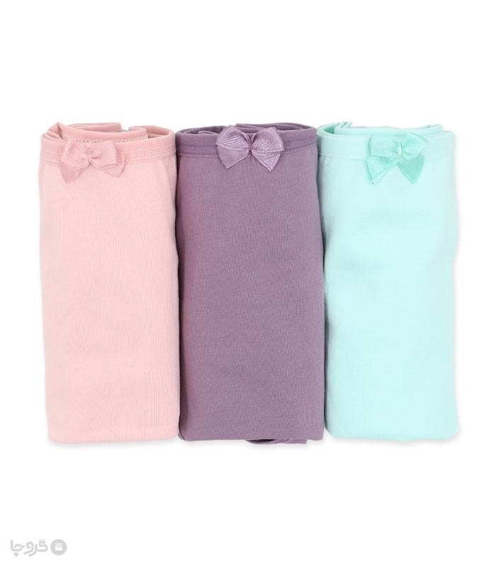 خرید عمده پک شورت زنانه اسلیپ نخی Misspel میسپل کد 1000 میکس ساده - 4 بسته 3 عددی