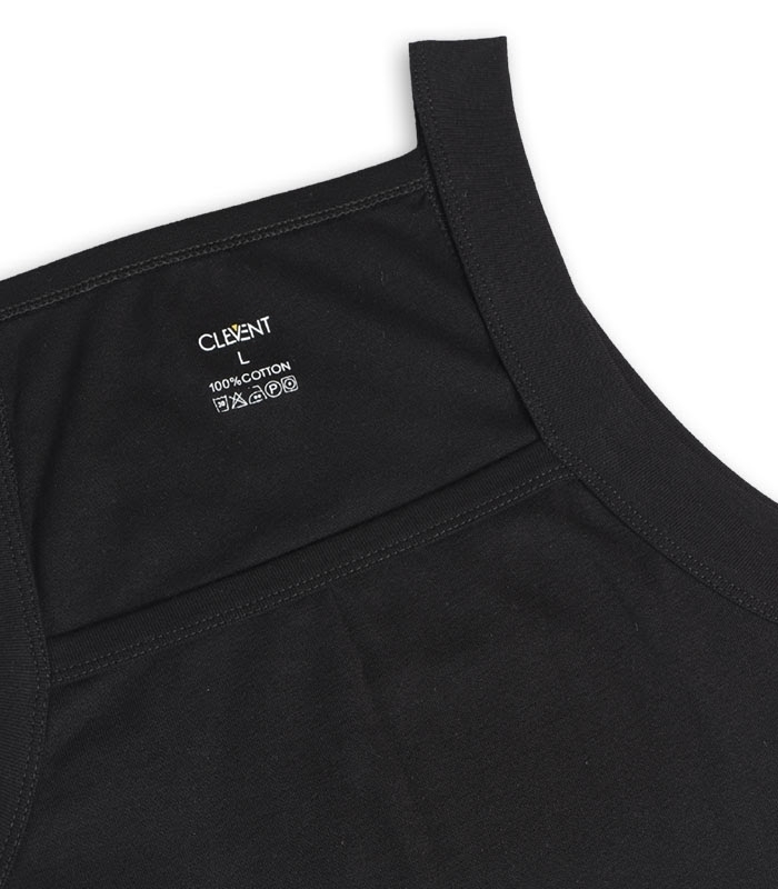 پک زیرپوش نخی رکابی یقه خشتی کلونت کد 1200 - بسته 6 عددی