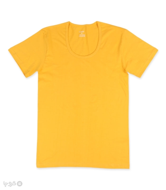 پک زیرپوش نخی نیم آستین یقه گرد کلونت کد 1500 - بسته 6 عددی