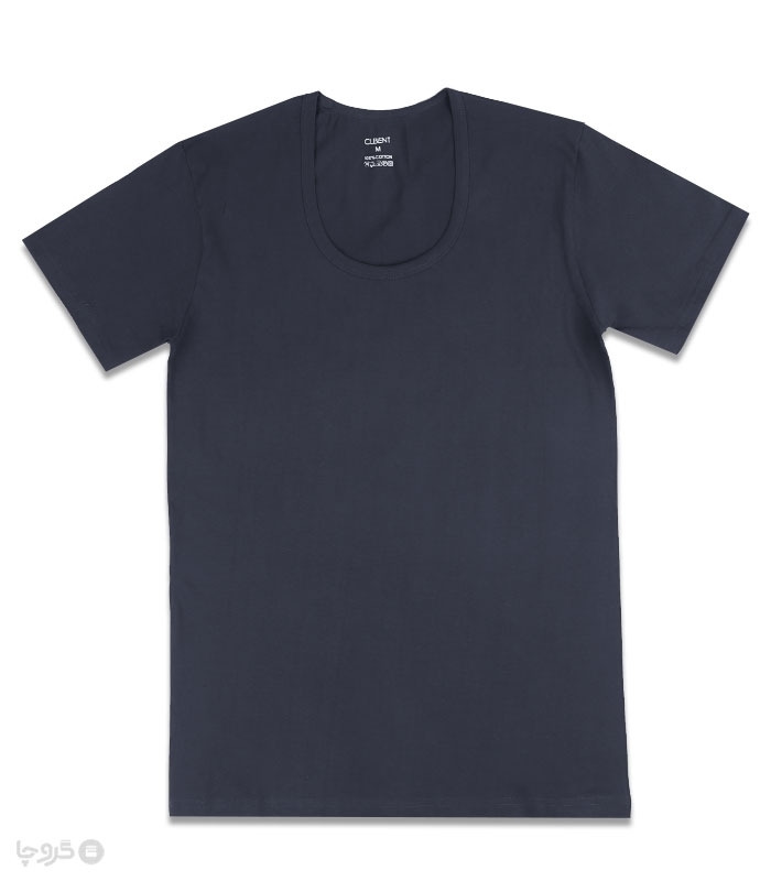 پک زیرپوش نخی نیم آستین یقه گرد کلونت کد 1500 - بسته 6 عددی