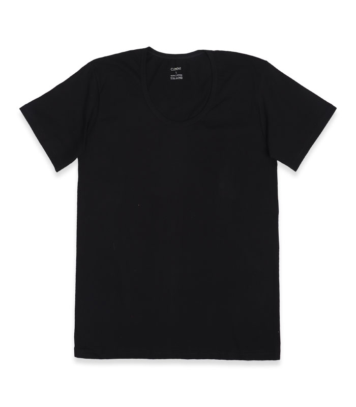 پک زیرپوش نخی نیم آستین یقه گرد کلونت کد 1500 - بسته 6 عددی