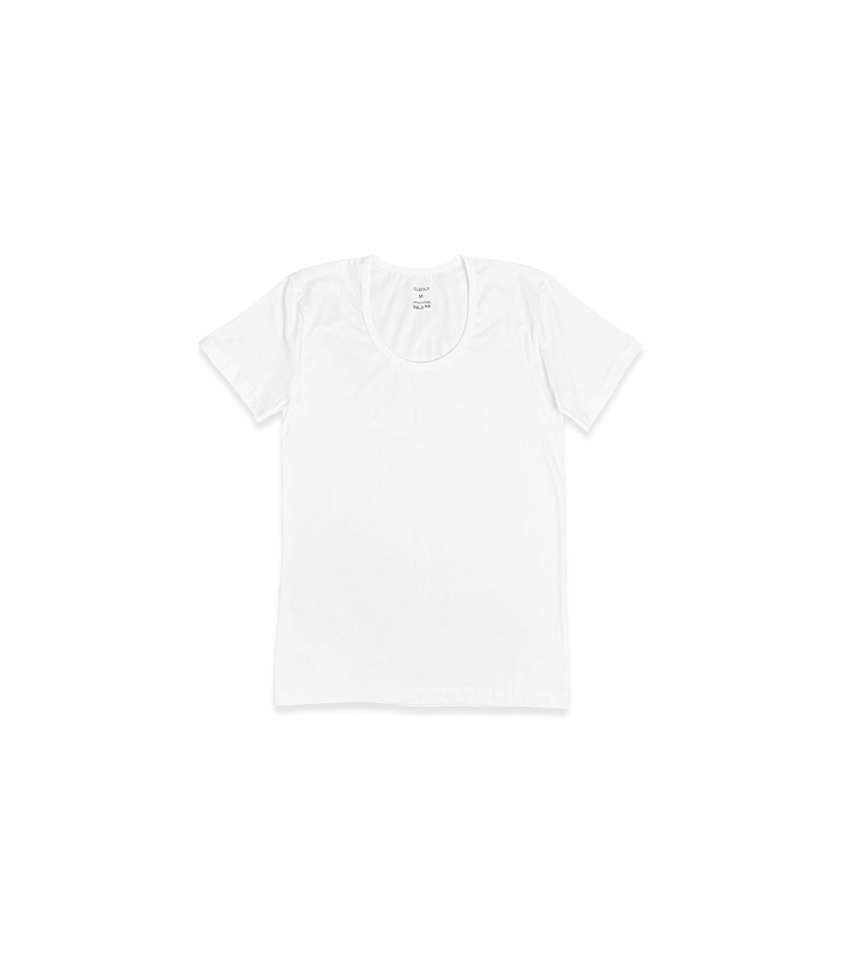 پک زیرپوش نخی نیم آستین یقه گرد کلونت کد 1500 - بسته 6 عددی