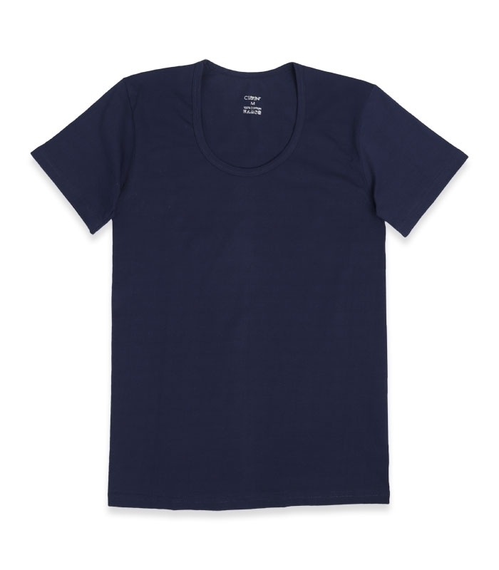 پک زیرپوش نخی نیم آستین یقه گرد کلونت کد 1500 - بسته 6 عددی