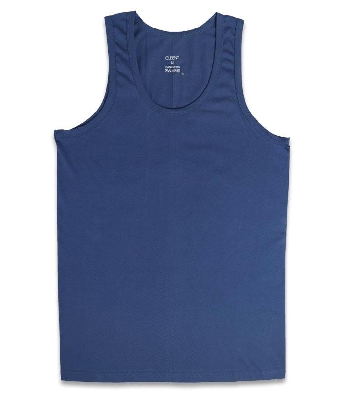 خرید عمده پک زیرپوش نخی رکابی یقه گرد کلونت کد 1100 - بسته 6 عددی