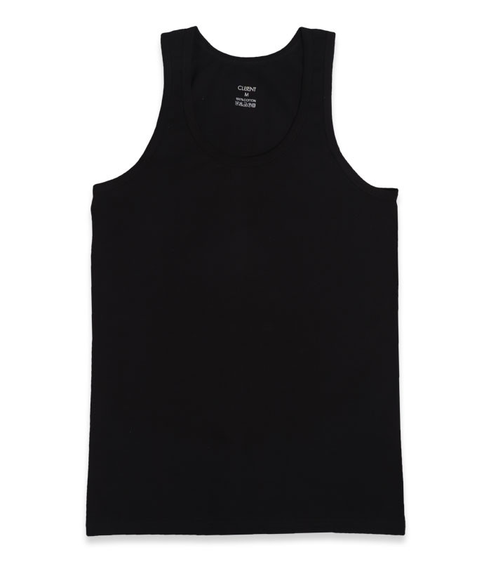 خرید عمده پک زیرپوش نخی رکابی یقه گرد کلونت کد 1100 - بسته 6 عددی