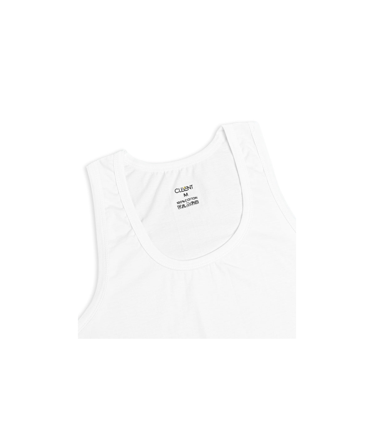 خرید عمده پک زیرپوش نخی رکابی یقه گرد کلونت کد 1100 - بسته 6 عددی