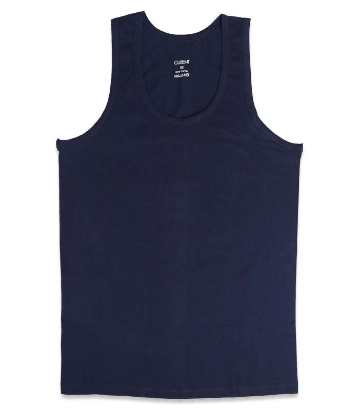 خرید عمده پک زیرپوش نخی رکابی یقه گرد کلونت کد 1100 - بسته 6 عددی