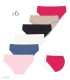 خرید عمده پک شورت زنانه اسلیپ نخی کبریتی Misspel میسپل کد 6200 میکس ساده - 2 بسته 6 عددی