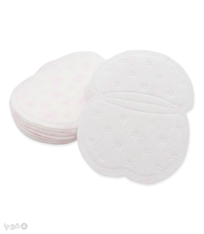 خرید عمده پد زیر بغل عرق گیر بسیار نازک تافته سایز متوسط کد 1164 - کارتن 20 عددی