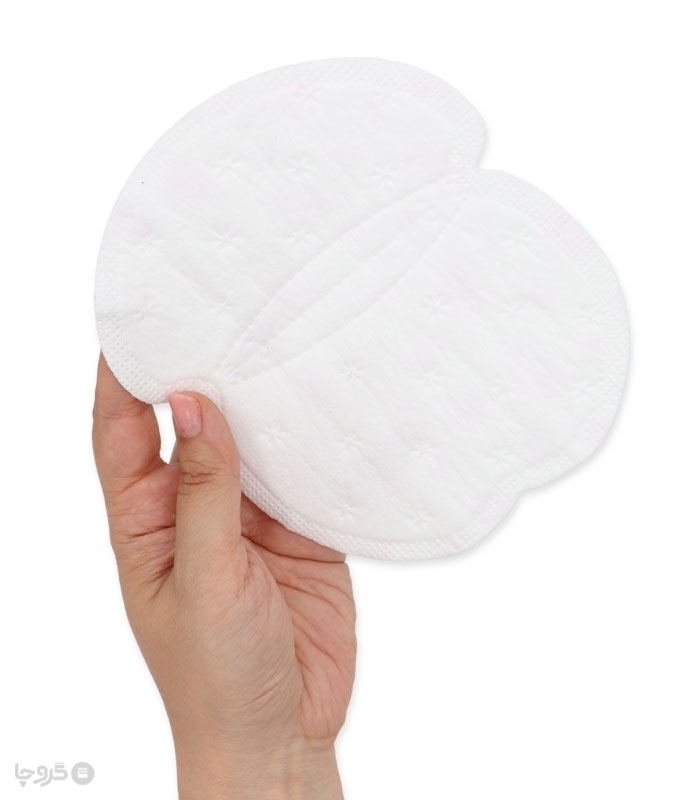 خرید عمده پد زیر بغل عرق گیر بسیار نازک تافته سایز متوسط کد 1164 - کارتن 20 عددی