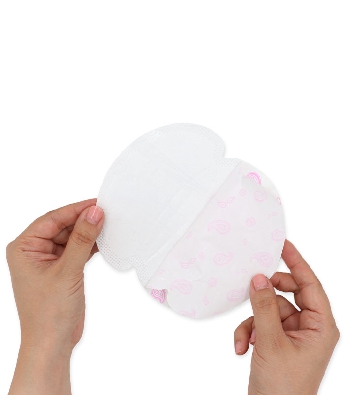 خرید عمده پد زیر بغل عرق گیر بسیار نازک تافته سایز متوسط کد 1164 - کارتن 20 عددی