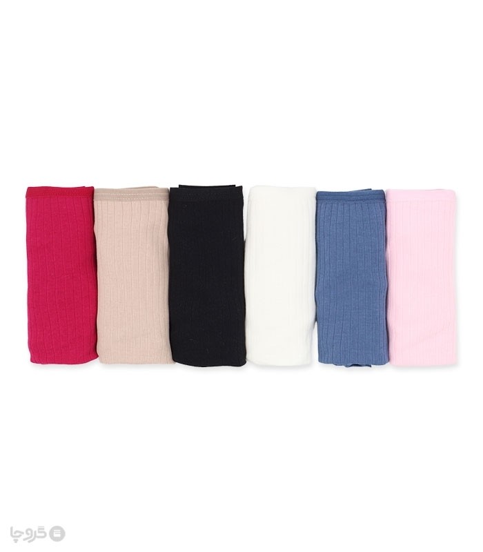 خرید عمده پک شورت زنانه اسلیپ نخی کبریتی Misspel میسپل کد 6200 میکس ساده - 2 بسته 6 عددی