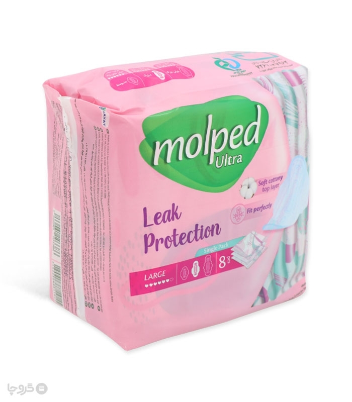 خرید کارتنی نوار بهداشتی بالدار خیلی نازک مشبک مولپد مدل Ultra بزرگ - کارتن 24 عددی