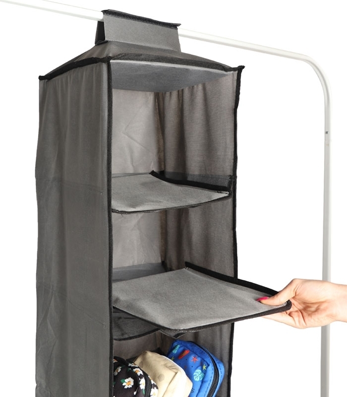 خرید عمده پک نظم دهنده داخل کمد ضد آب کد 379 ابعاد 27×30×100 سانتی متر - 5 طبقه - بسته 12 عددی