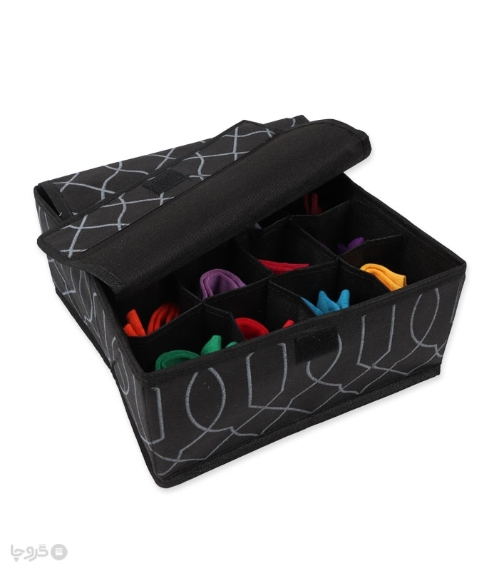 خرید عمده پک باکس نظم دهنده کمد جیب دار کد 442 - بسته 12 عددی