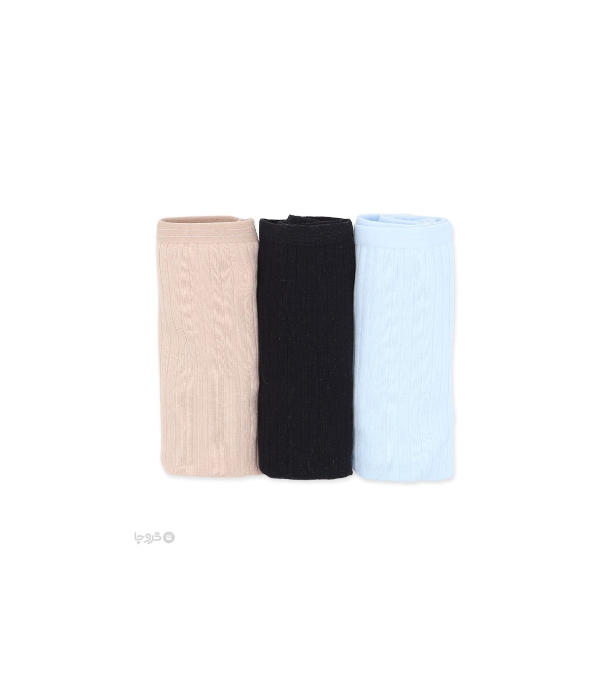 خرید عمده پک شورت زنانه اسلیپ نخی کبریتی Misspel میسپل کد 6100 میکس ساده - 4 بسته 3 عددی